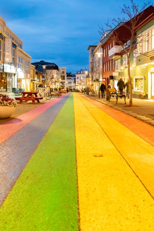 Rainbow strip Reykjavik